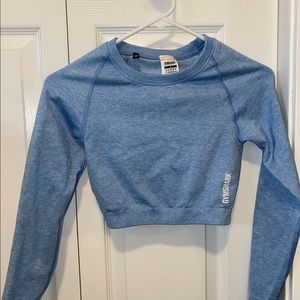 Gymshark vital seamless crop top long sleeve womens